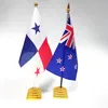 Custom Design and Size Desk Flags and Table Plastic Flag Stand for Office