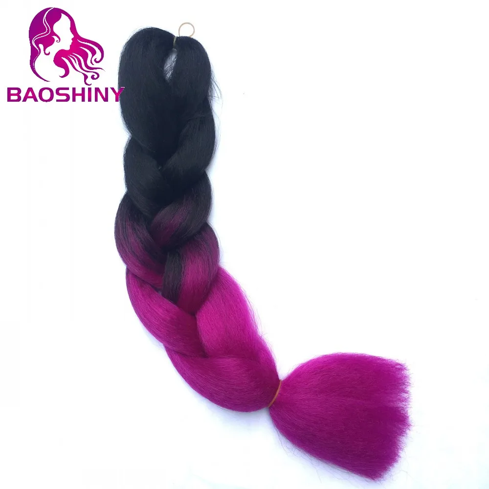 

STOCK ombre synthetic hair/ombre jumbo braid hair/ombre color jumbo braiding, N/a