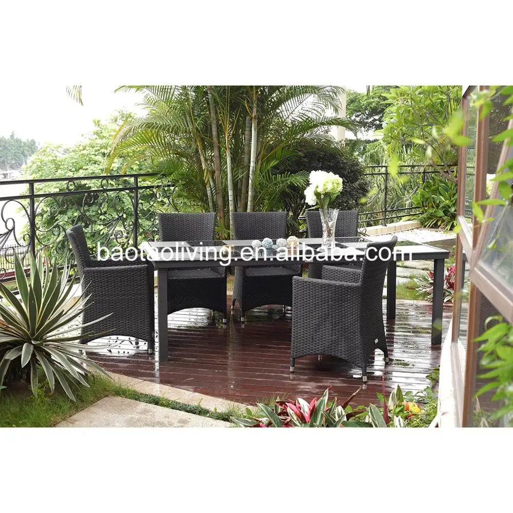 Outdoor Table And Chair - Buy Leisure Wicker Garden Dining Set,High