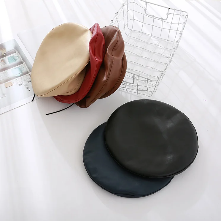 leather beret  (1)