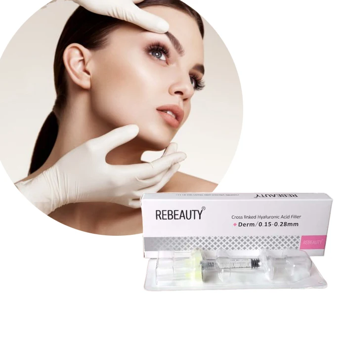 

2ml injectable dermal filler Hyaluronic Acid Injection for instant wrinkle remover, Transparent