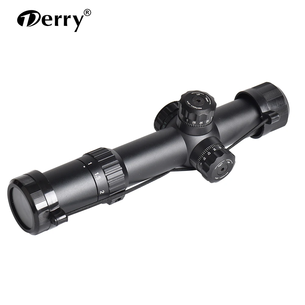 

Derry rifle hunting 1-4x riflescope sniper scope rifle