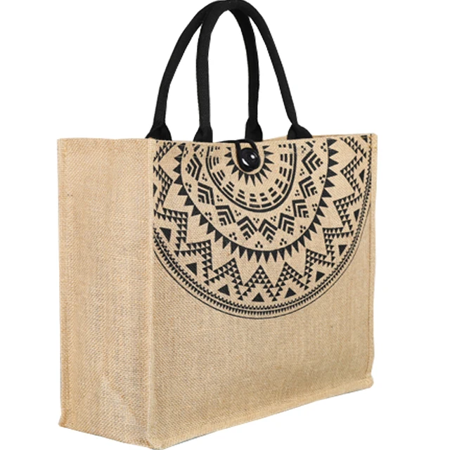 Natural Jute Bags with Luxury Padded Handles | Carrier Bag Shop