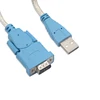 Blue PVC USB 2.0 to Serial RS232 Cable Adapter with CD driver