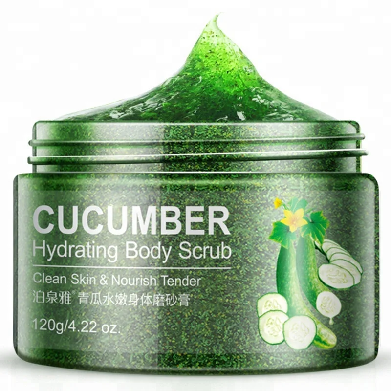

Bioaqua Organic Cucumber Hydrating Nourish Face Skin Care Body Scrub, Green