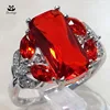 New Fashion Natural Ruby Engagement Ring Horse Eye Ring Silver Jewelry Wholesale