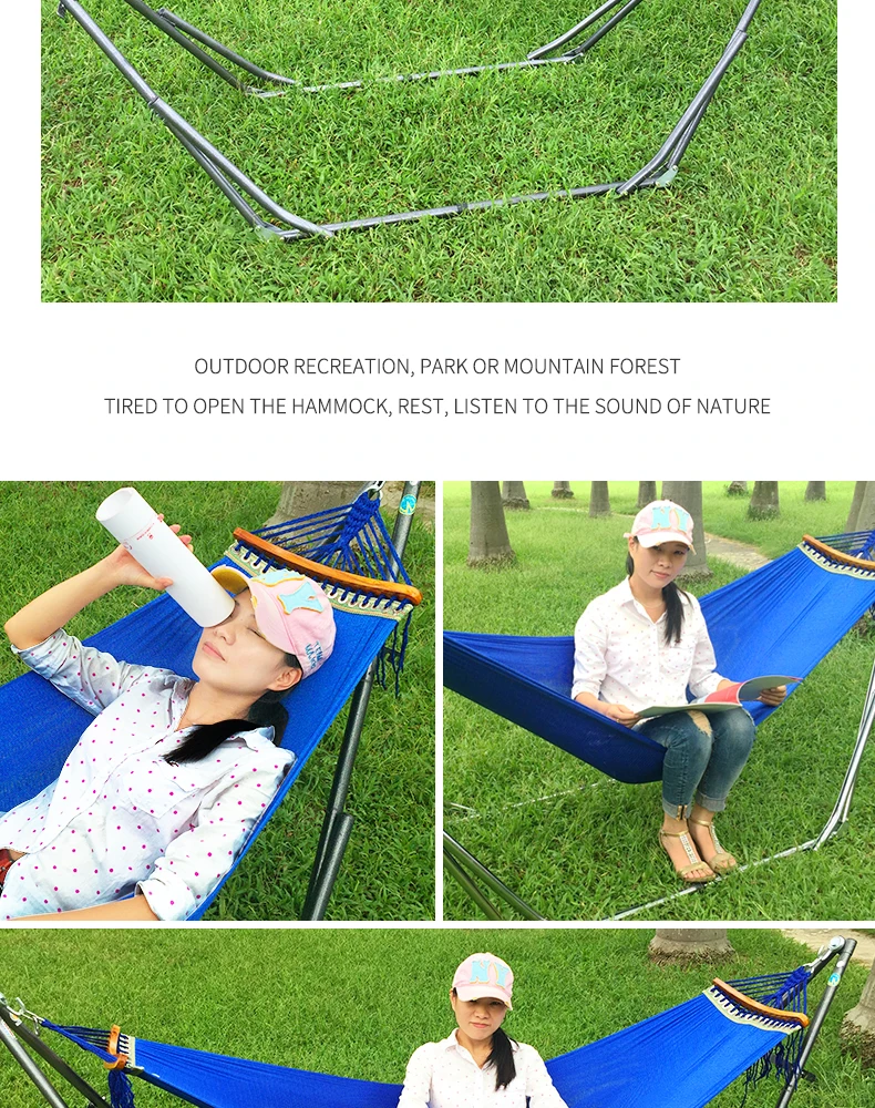 Rocvan Hammock Stand Hammock With Space Saving Steel Stand Include