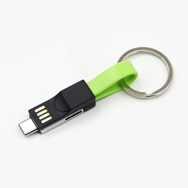 

2019 trending products phone charging cable type C magnetic usb data cable 3 in 1 for android keychain charger with custom logo, White;black;blue;orange;green;red