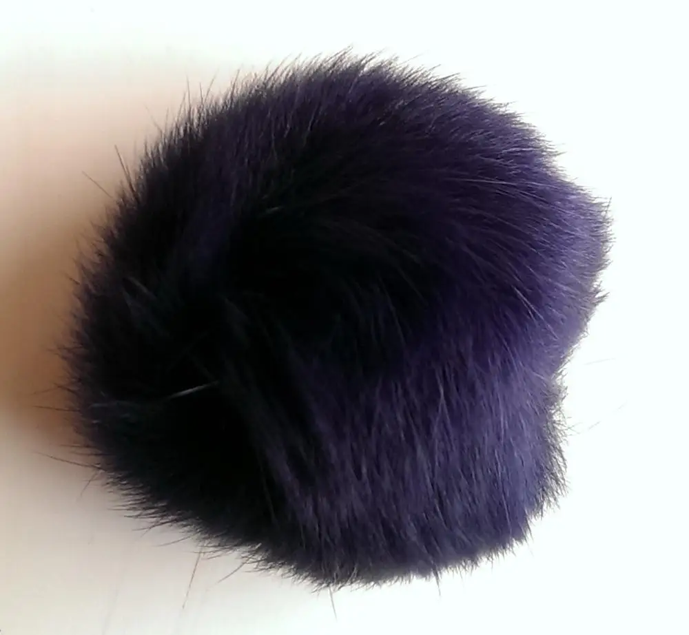 

Big colorful real rabbit fur ball / rabbit fur pom / real rabbit fur pompom