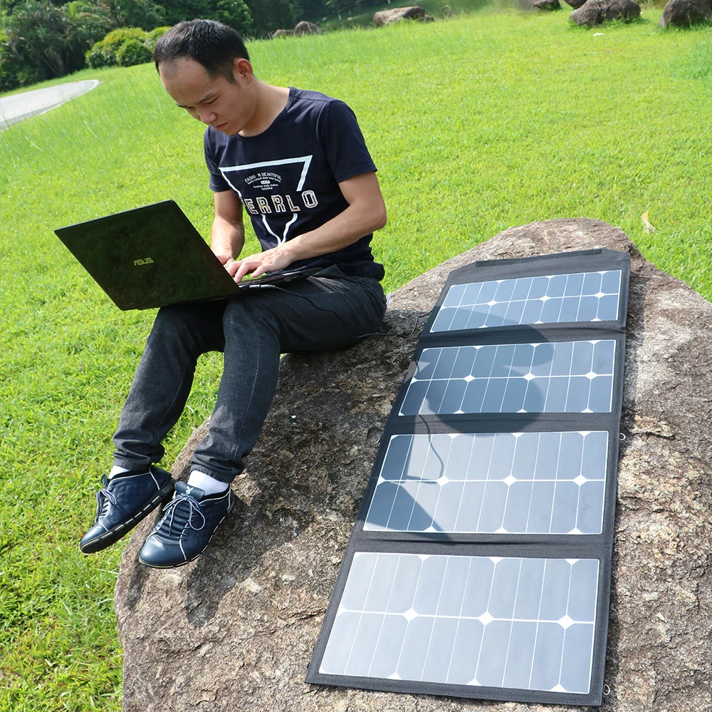90Watt Folding Solar Panel Bag for Laptop19V/12V /5V