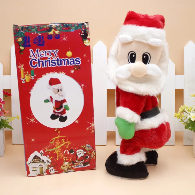 

Cute hip shake Santa Claus Figure Twisted hip Singing Electric Twerk Toy for kids Christmas Gift