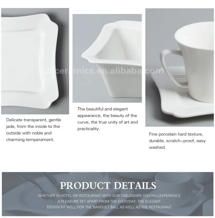 product-Wholesale Promotion dinnerware white porcleian tableware hotel restaurant usetableware set-T