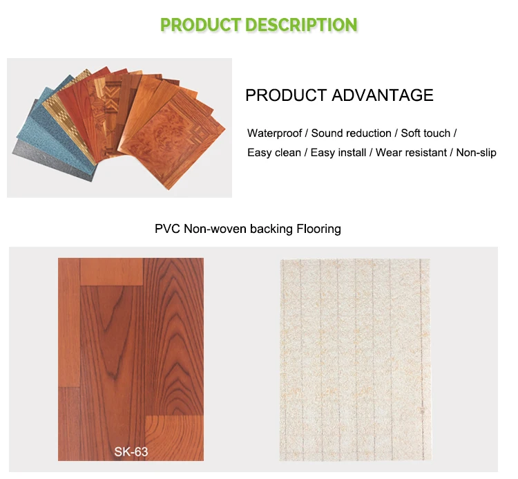 Cheap 1mm Non Woven Fabric Pvc Vinyl Linoleum Floor Buy Linoleum