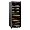 288L loads 99 bottles single zone beech shelf upright display wine refrigerator