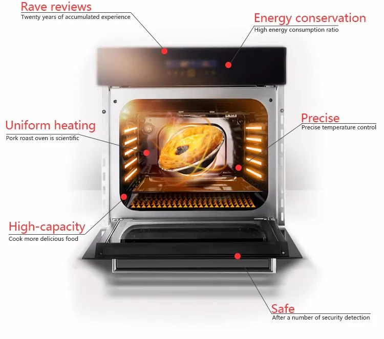 Kitchen cooking range 43L built in electric oven