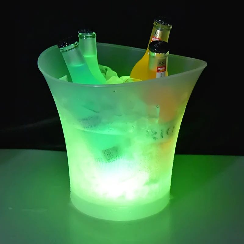 

Shenzhen PP plastic 5L rechargeable led ice bucket single wine bottle