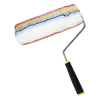 Rubber Handle High Density Long Pile Nap Paint Roller Rainbow Color Roller With TPR+PP Handle 60MM Core Diameter