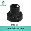 e27 black plastic testing light socket holder lamp base