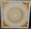 painted colorful gypsum ceiling flower design ceiling
