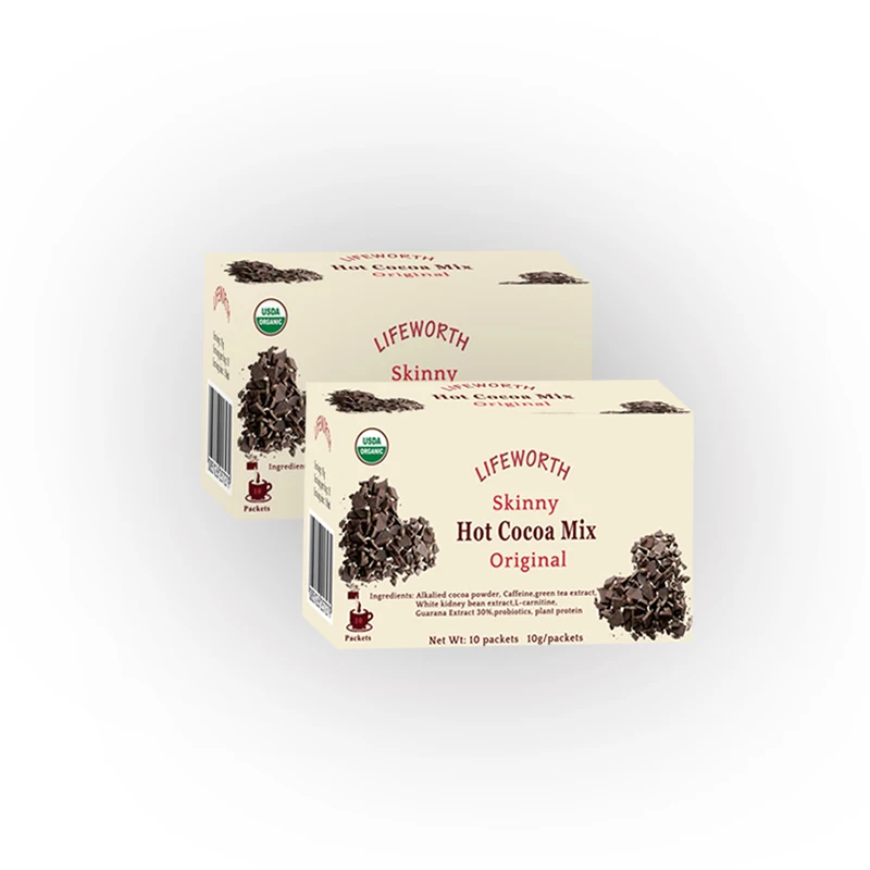 
Lifeworth dark hot chocolate cocoa mix slim fit drink 
