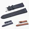 Watch Bands Genuine Leather litchi pattern Thin Wrist Watch Strap Black Brown Belt 18 20 22 24mm