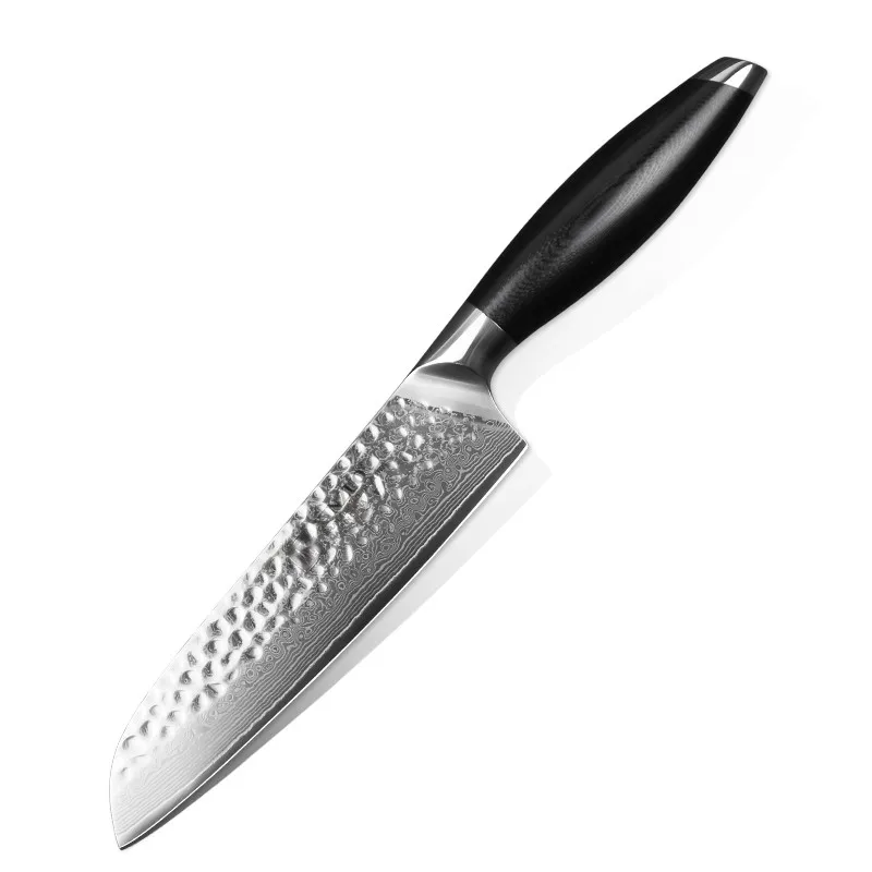 

7inch japanese 67 layer damascus steel kitchen santoku knife with G10 handle