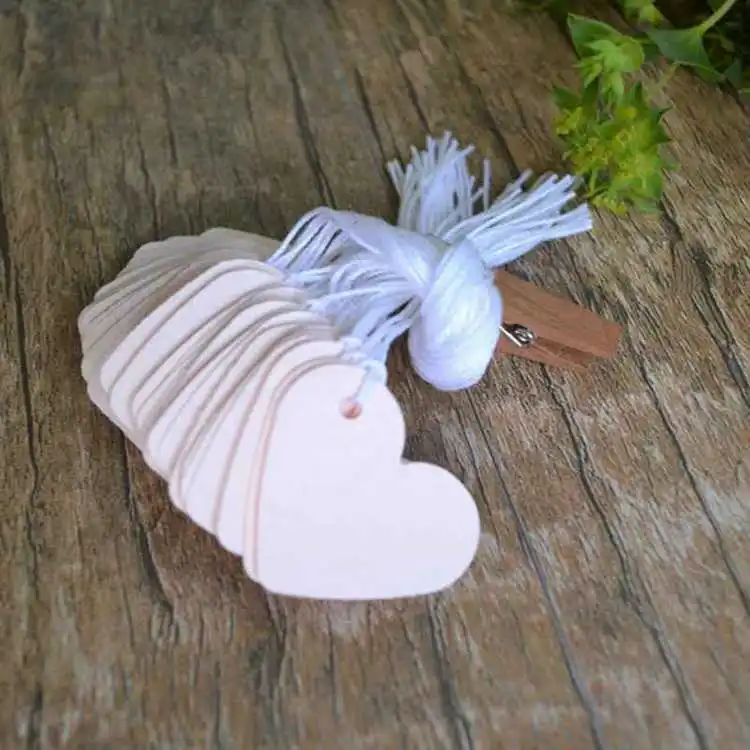 

China Fancy Die Cut Heart Shape Price Clothing Hang Tag, Cmyk