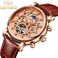 

Mens Mechanical Watch Fashion Tourbillon Skeleton Hollow Dial Waterproof Men Automatic Mechanical Watch.