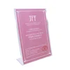 online shopping Acrylic menu magnetic Sign holder 8.5 x 11 Ad Tag L shape A4 A5 A6 frame slanted menu photo Ad Display holder