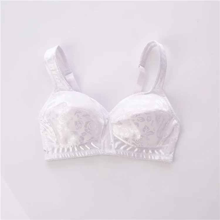 Ladies Wholesale Big Cup Soft Cotton Bra With Deluster Satin - Buy ...