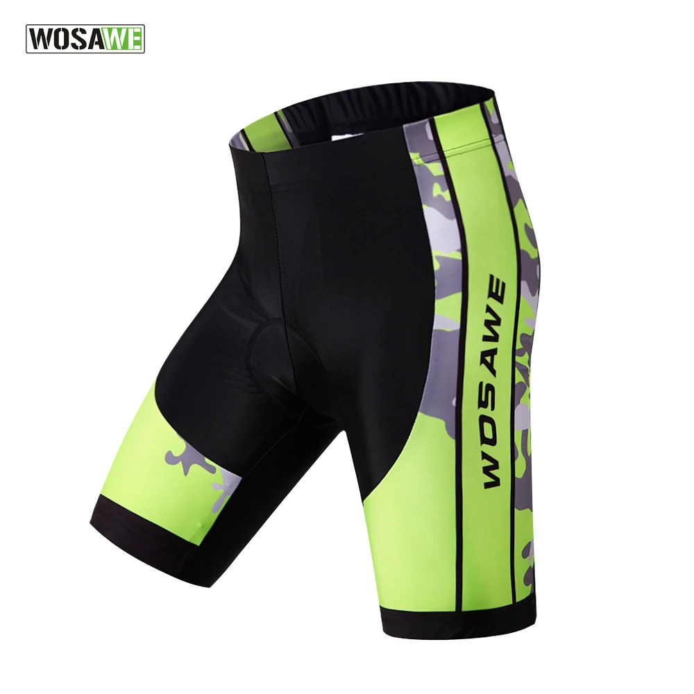 

WOSAWE 3D Padded Gel Cycling Shorts Shockproof MTB Road Bike Shorts Reflective Bicycle Short Pants Bermuda Ciclismo, As picture or customized design