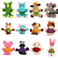 

Rubber Corduroy Durable Cute Plush Squeaky Chew Pet Dog Toy Set Pack