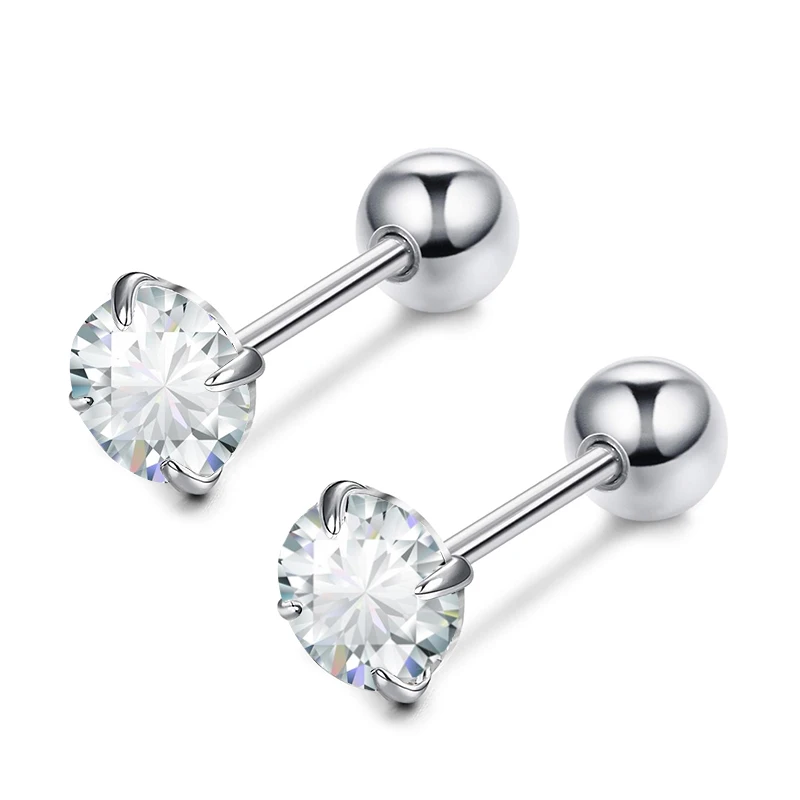 Cheap Wholesale Jewelry China Diamond Earring Stud Tear Drop Earrings Stainless Steel Ear Stud