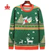 2019 Hot Selling Round Collar Cotton Long Sleeve Unisex Couple Christmas Sweater