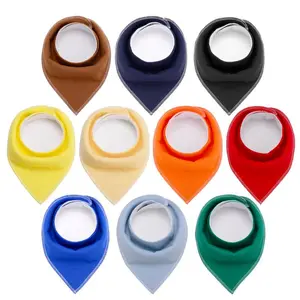 Image of Ulrich Wholesale high quality double layer 100% cotton solid plain pet dog bandana
