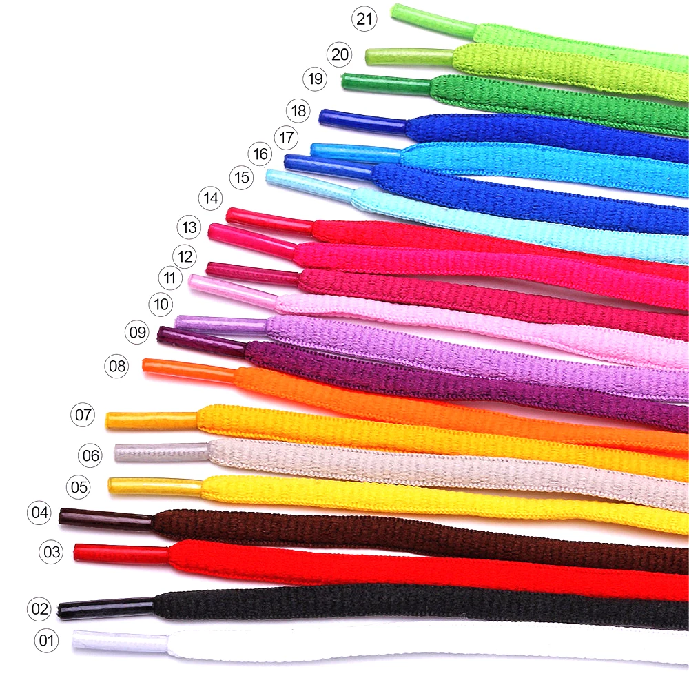 

Wholesale multi colors bulk durable shoelace basketball oval laces oval shoe lace, Picture color or custom color