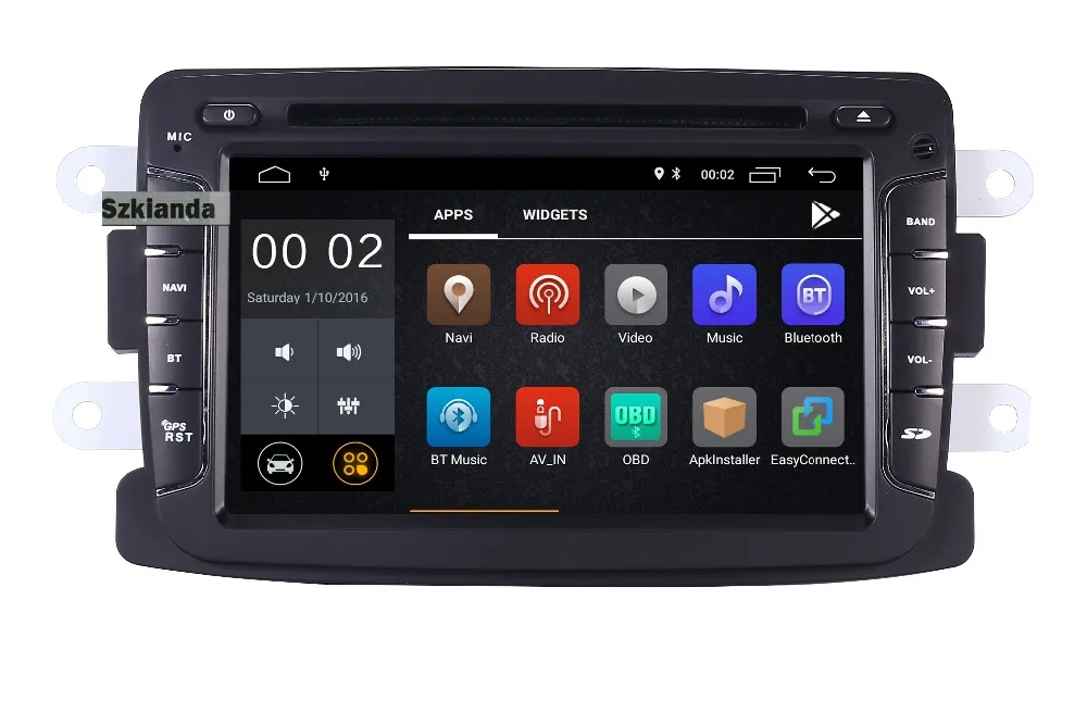 Top 7"android 8.1 car gps navigation For Renault Duster Dacia Sandero Capture Lada Xray 2 Logan 3G WIFI bsd radio stereo multimedia 3
