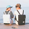 Personalized Japanese Style Durable Slim Message Canvas Backpack Bag for School