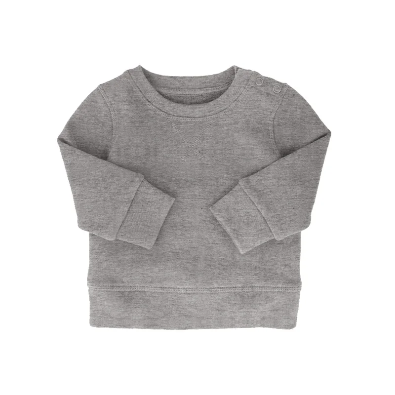 
High Quality Super Soft 0-12 Months France Terry Fabric Plain Baby Sweatshirt 