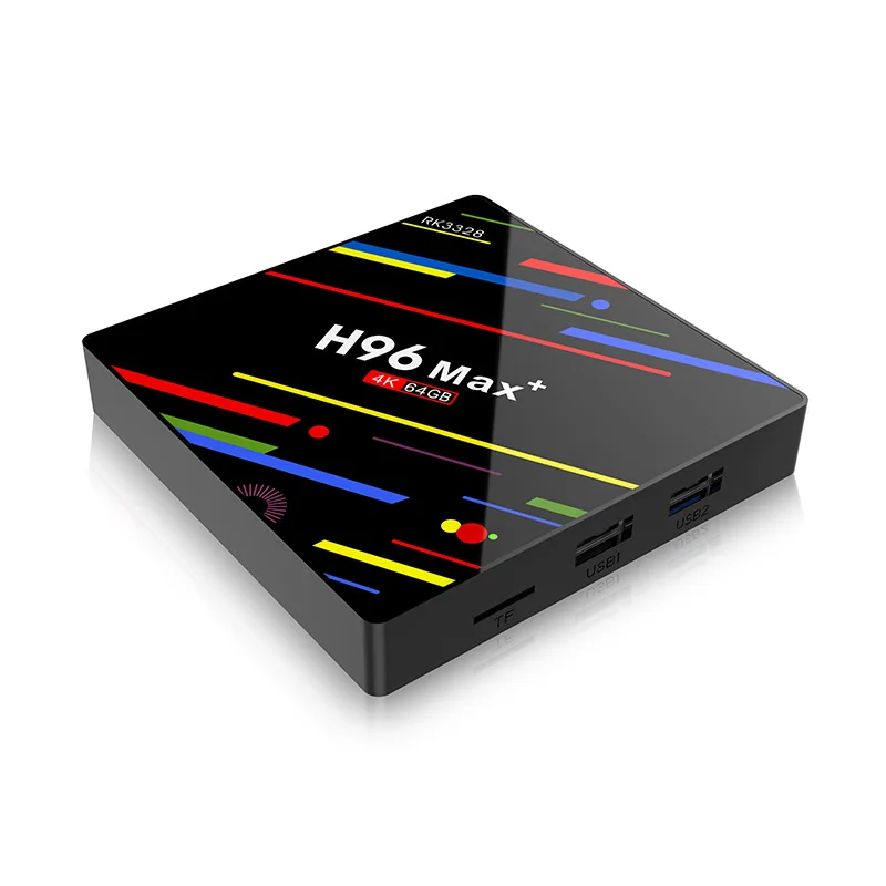 

2018 Hot selling H96 Max plus 4g 64g Smart TV Box Android 8.1 Rockchip RK3328 Quad-core Wifi 4K H.265 media player
