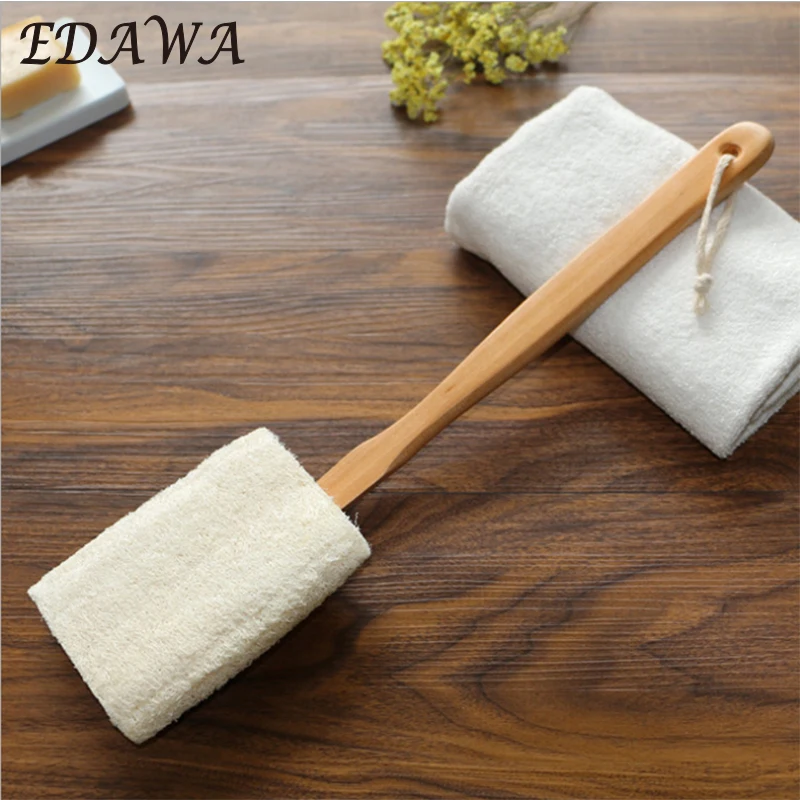 

Professional Clear Skin long wooden handle loofah brush