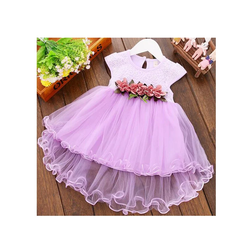 

children girl waist flower Baby dress