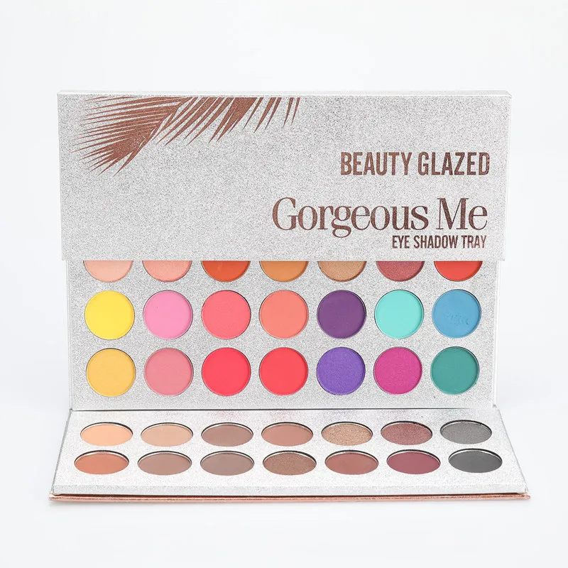 Beauty Glazed New Arrival 63 Color eyeshadow palete Glitter Makeup Matte Eye shadow make up palette maquillage paleta de sombra