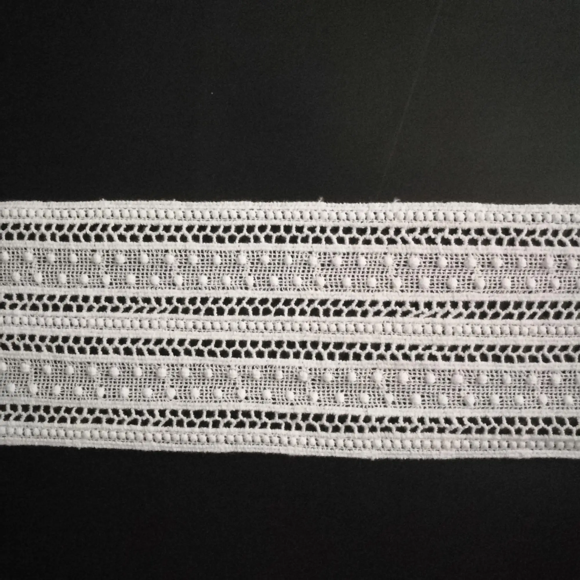 Shinning Milky Poly Crochet Soft Lace Trimming
