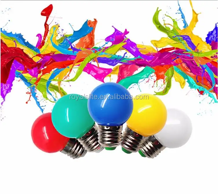 Holiday Decoration Mini Color G45 LED Party Light Small LED Bulb 1W E27 B22