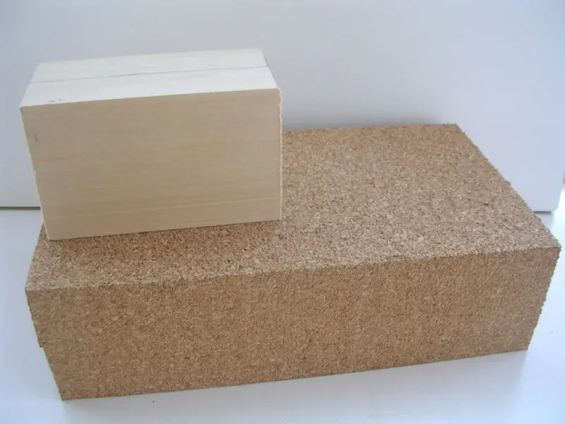 large cork blocks