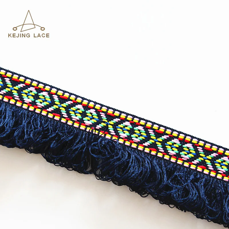 
Embroidery Eraided Tassel Ribbons with Fringe 
