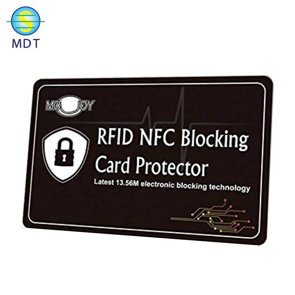 定制颜色13.56MHZ带有完整钱包保护功能的阻止卡RFID