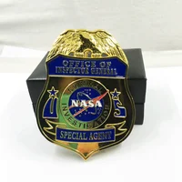 

Custom Suit Uniform Shoulder Badge Bespoke Army Military Sheriff Pilot Law Enforcement Chaplain Scout Security 3D Metal Badge