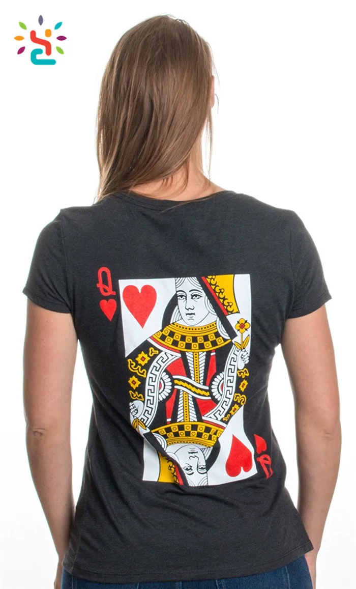 ホットセールキング クイーンポーカーパターンカップルtシャツデイリーウェア新婚サマーブリッジtシャツ Buy 女性ストリートファッション カスタムtシャツ印刷 カップルtシャツ Product On Alibaba Com